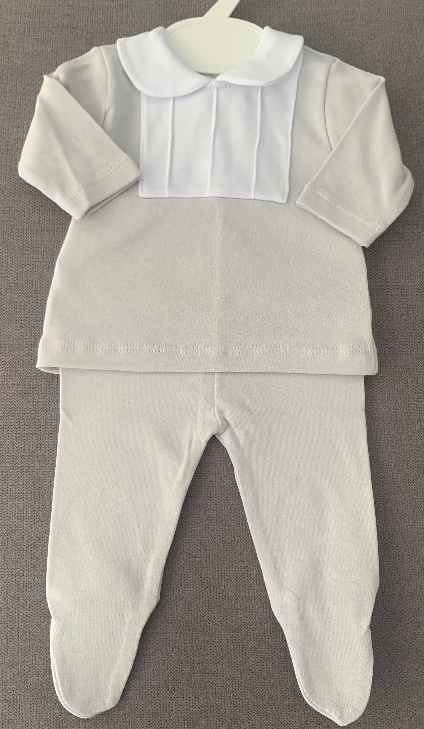 Boys Grey Cotton 2 Piece Set - MOD53