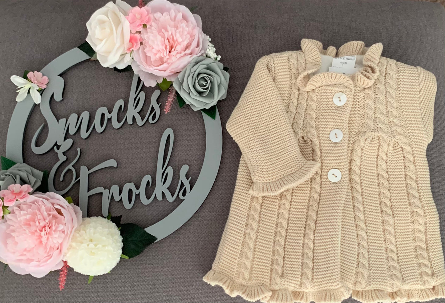 Girls Knitted Jacket with Fleece Lining - 4881