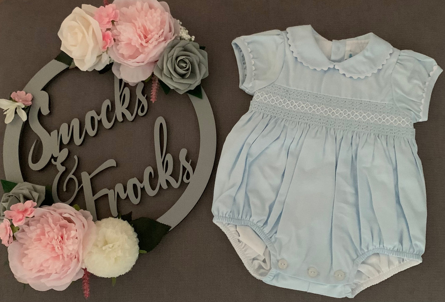 Girls Smocked Romper - 023LA-572