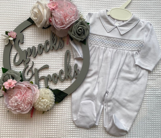Cotton Smocked Babygrow - LNW2564/LNW2550