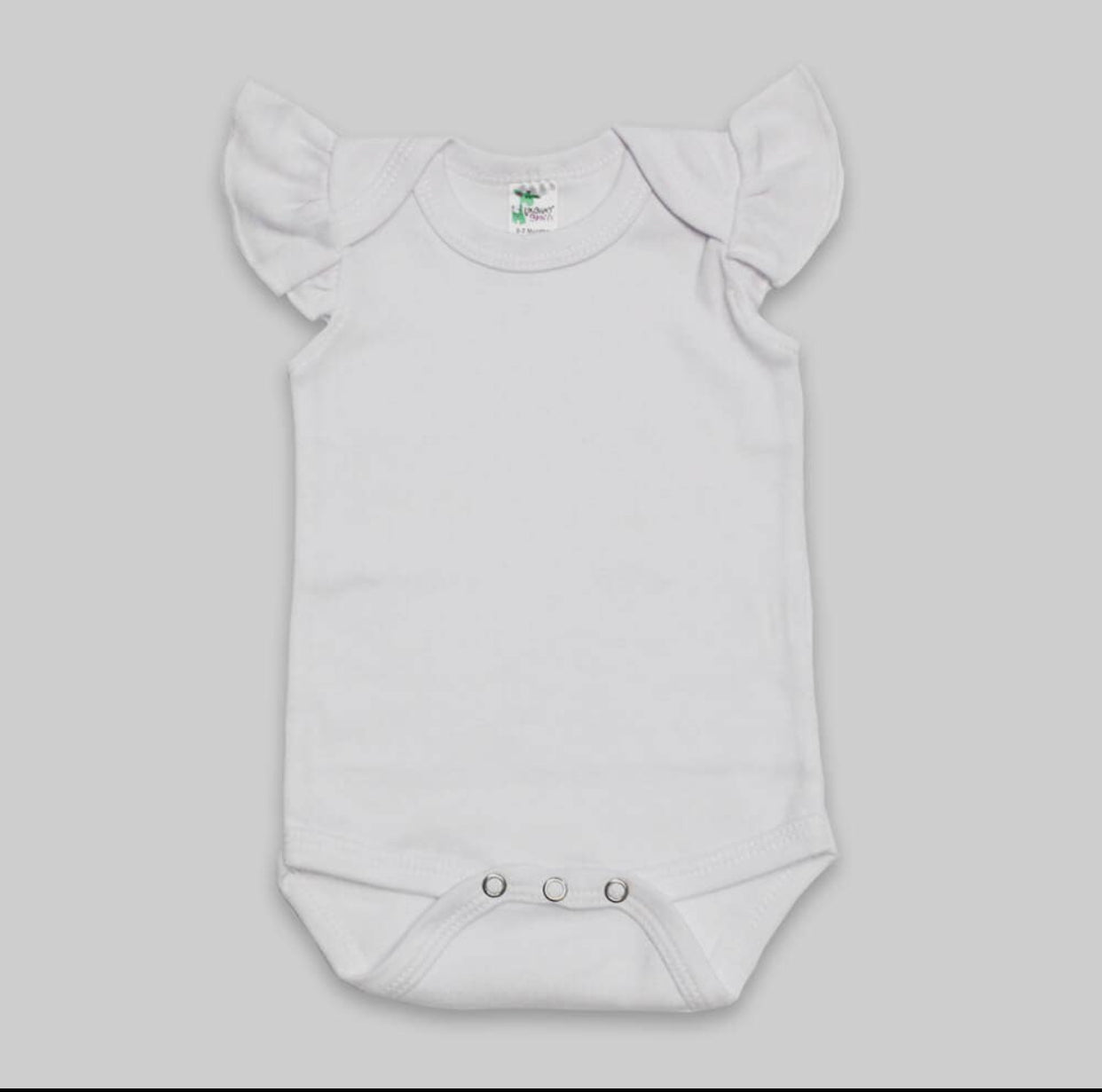 Girls White Flutter Angel Sleeve Vest