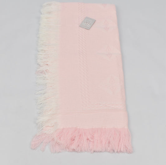 Baby Shawl with Frill and Diamond Detail