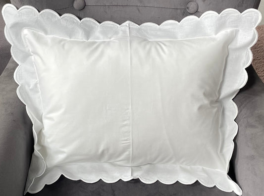 Beautiful Scallop Edge Pillow