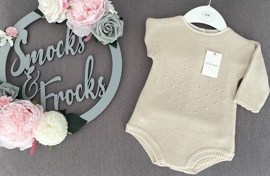 Long Sleeve Knitted Romper - P7205