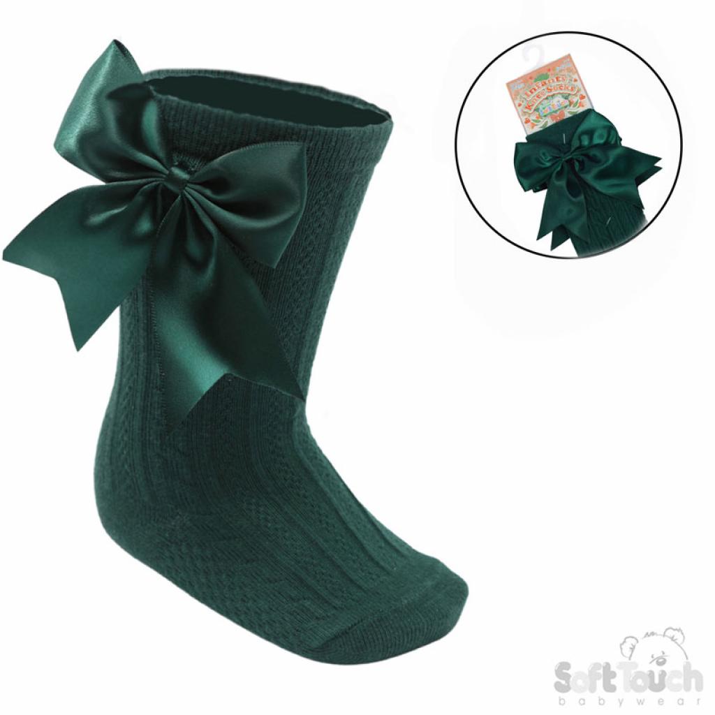 Knee High Socks with Bow Detail