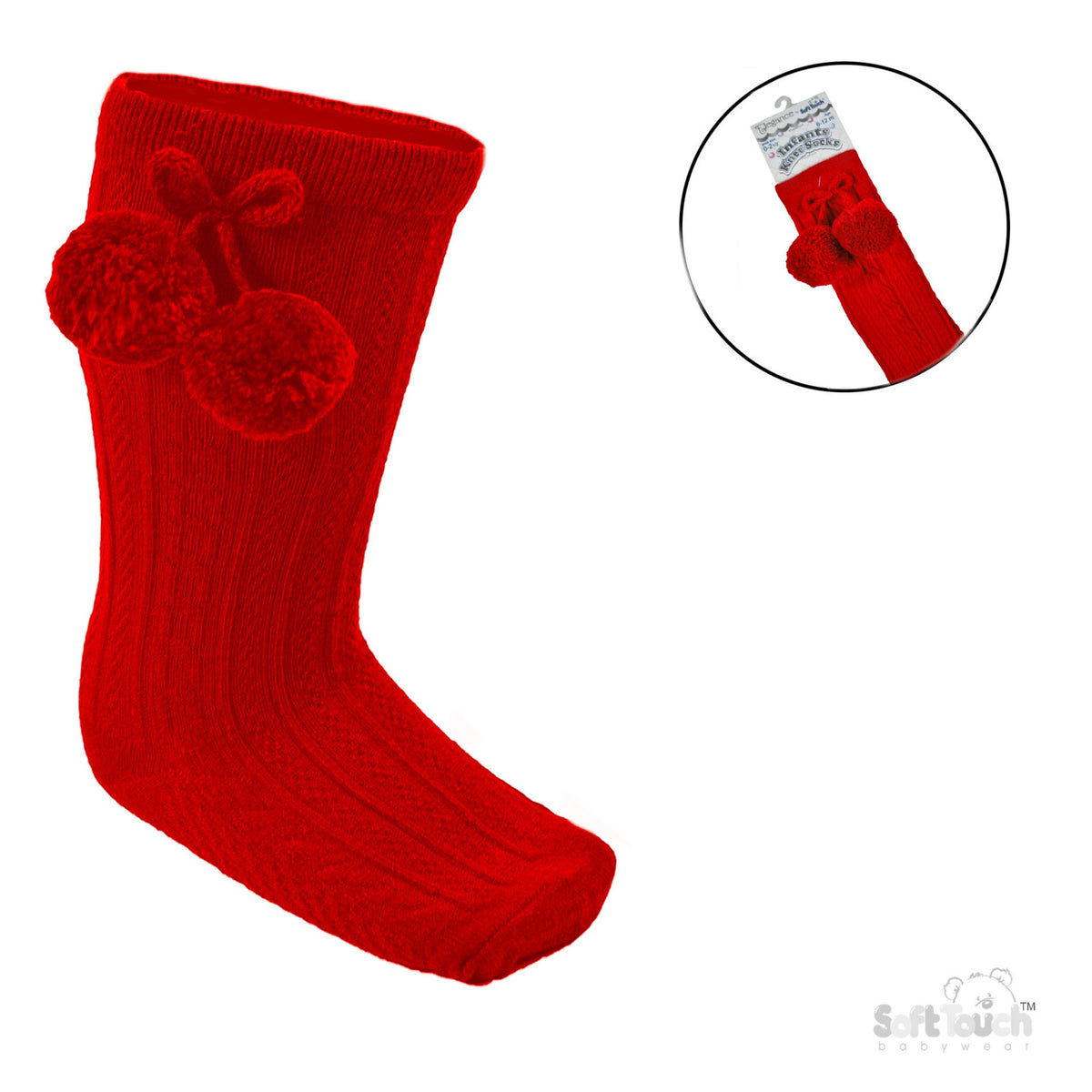 Knee High Pom Pom Socks