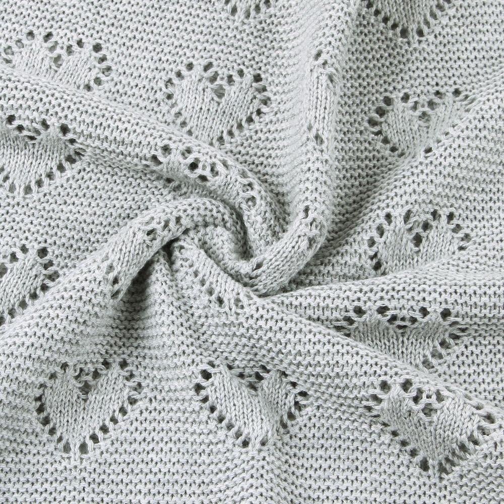 Moccy Moo - Cellular Blanket - Cloud Grey