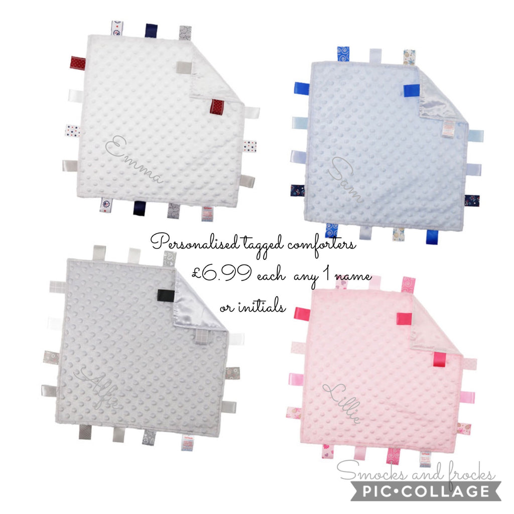 Personalised Embroidered Tag Comforters