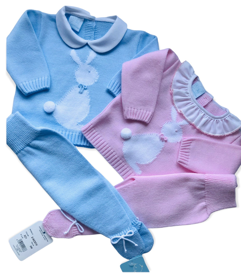 Granlei Bunny Design Fine Knitted Outfits and Blankets