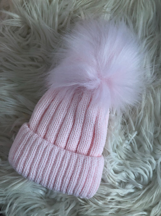 Pom Pom Ribbed Hats