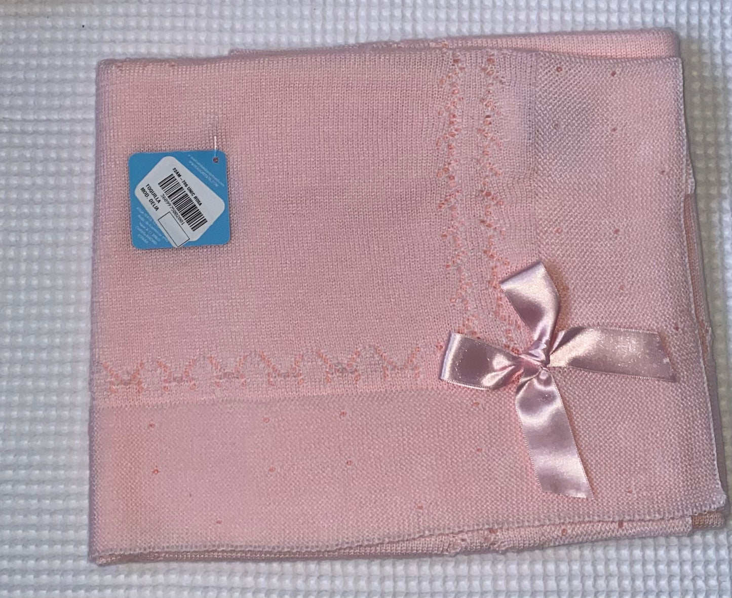Knitted Shawl with Bow - 22AM - 705