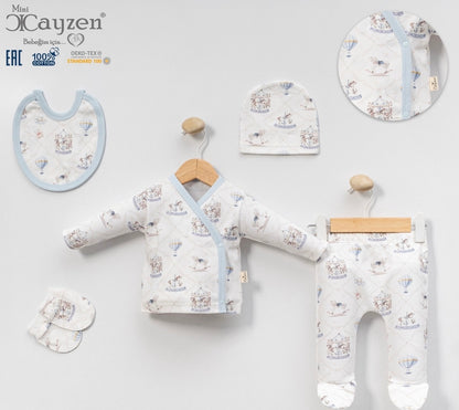 Adorable 5 Piece Cotton Set with Fairground Detail