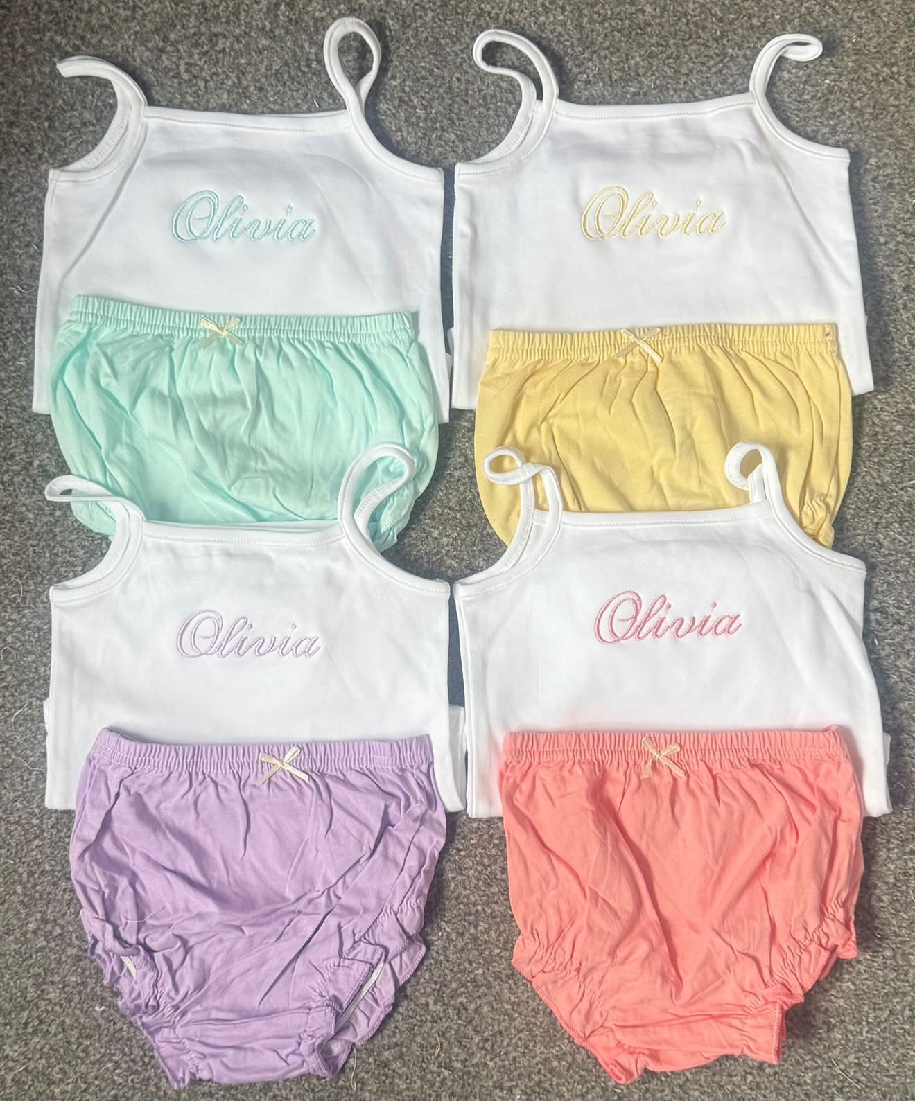 Girls Vest and Bloomer Set