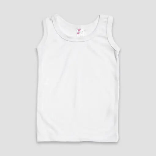 Boys White Vest