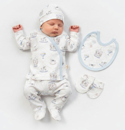Adorable 5 Piece Cotton Set with Fairground Detail