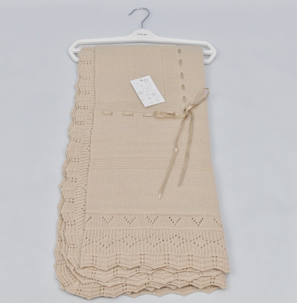 Ribbon Detail Plain Shawls - 2027