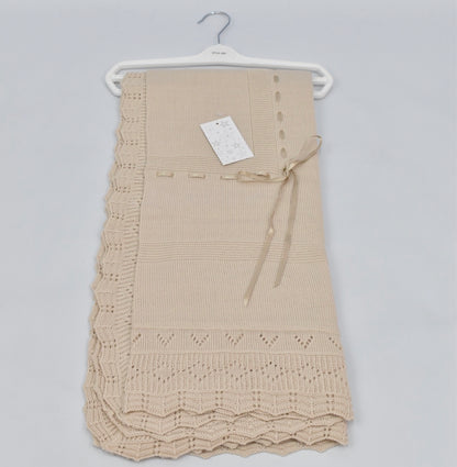 Ribbon Detail Plain Shawls - 2027