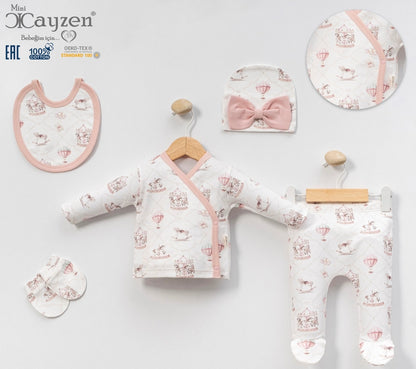 Adorable 5 Piece Cotton Set with Fairground Detail