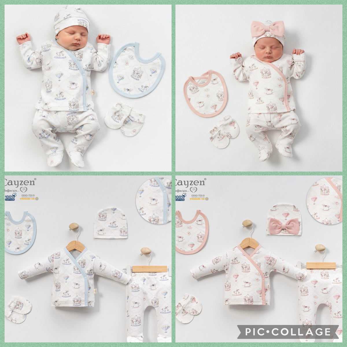 Adorable 5 Piece Cotton Set with Fairground Detail