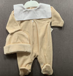 Velour Babygrow and Matching Hat - SG125V
