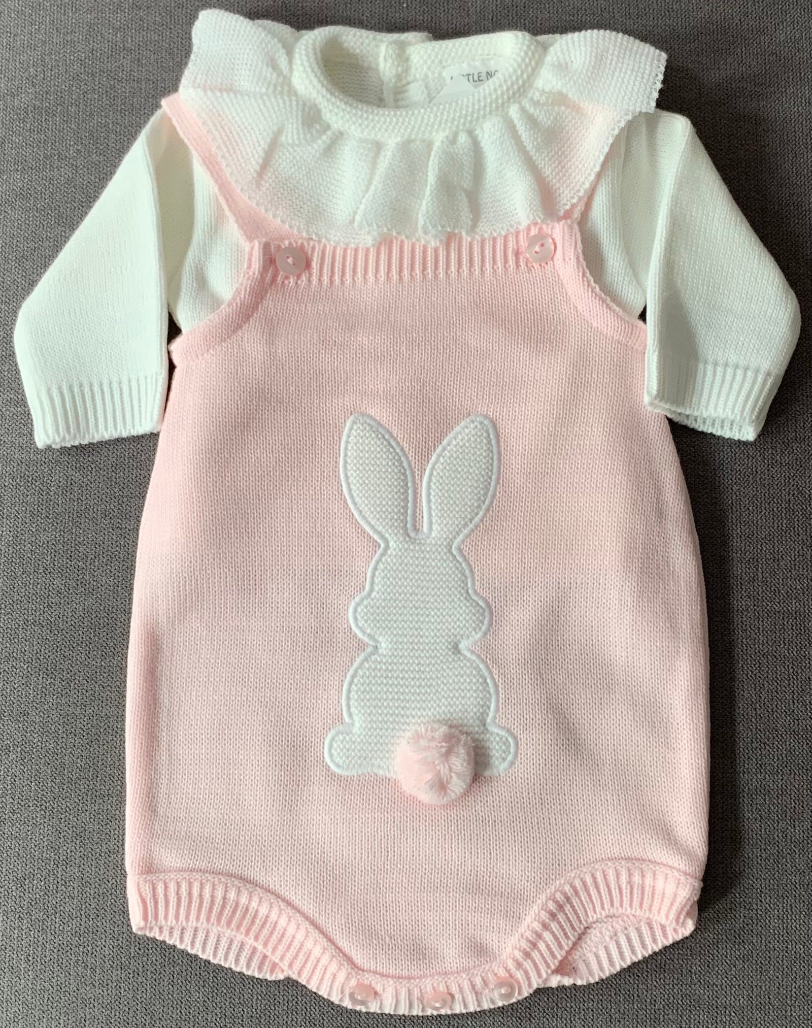 Girls 2 Piece Romper with Bunny Design - 4459