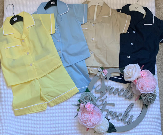 Cotton Short Pyjamas - 4 Colours