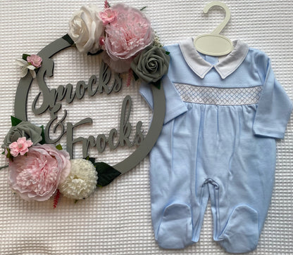 Cotton Smocked Babygrow - LNW2564/LNW2550