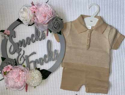 Boys Striped T-Shirt and Short Set - 5148