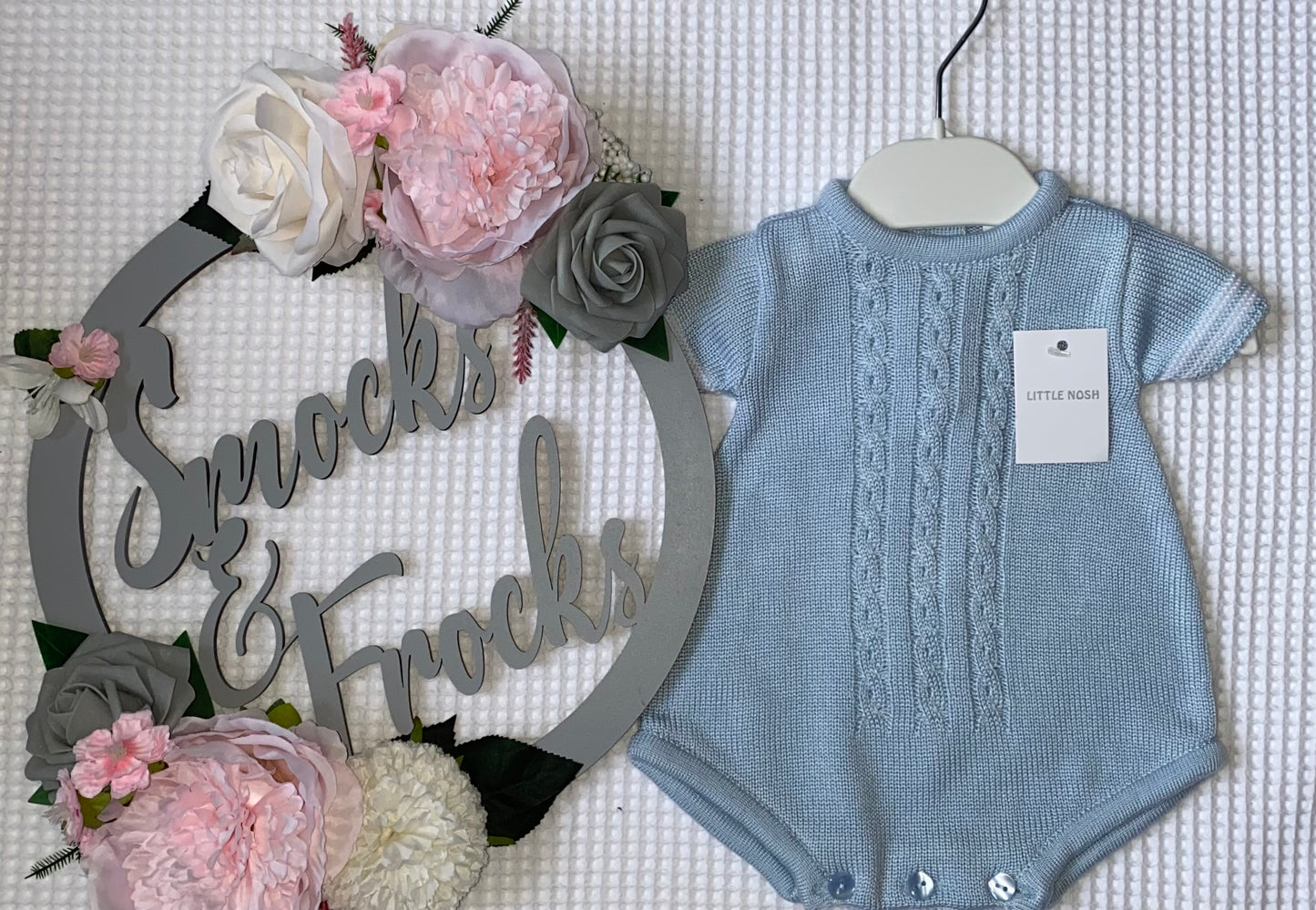 Blue Knitted Romper - LN18