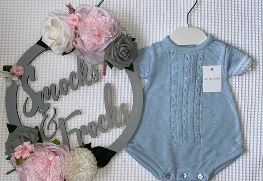Blue Knitted Romper - LN18