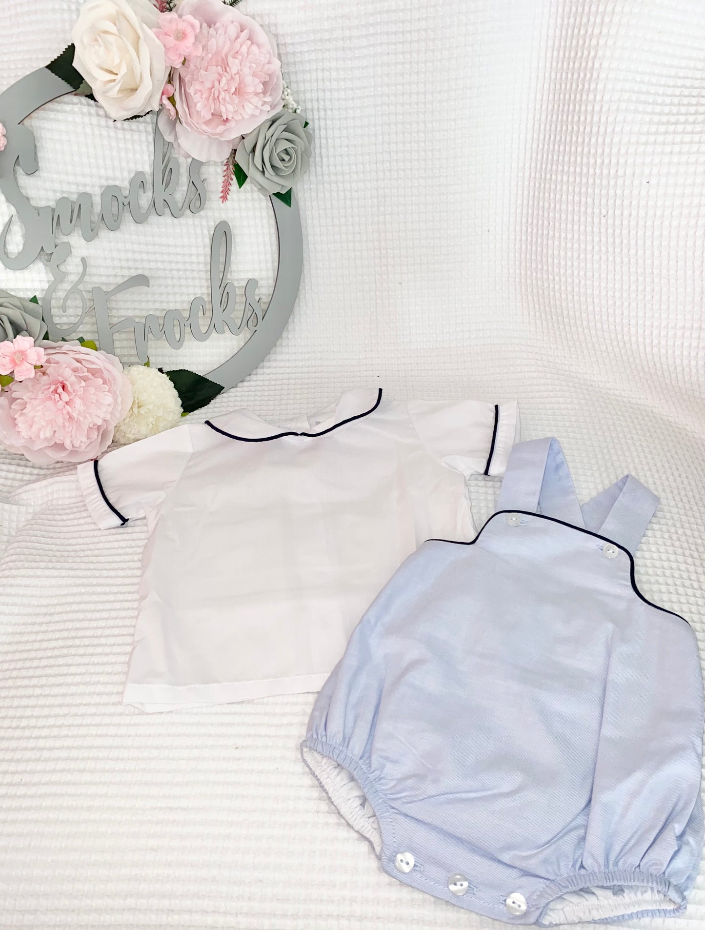 Blue Dungaree and Shirt Set - MP1C2