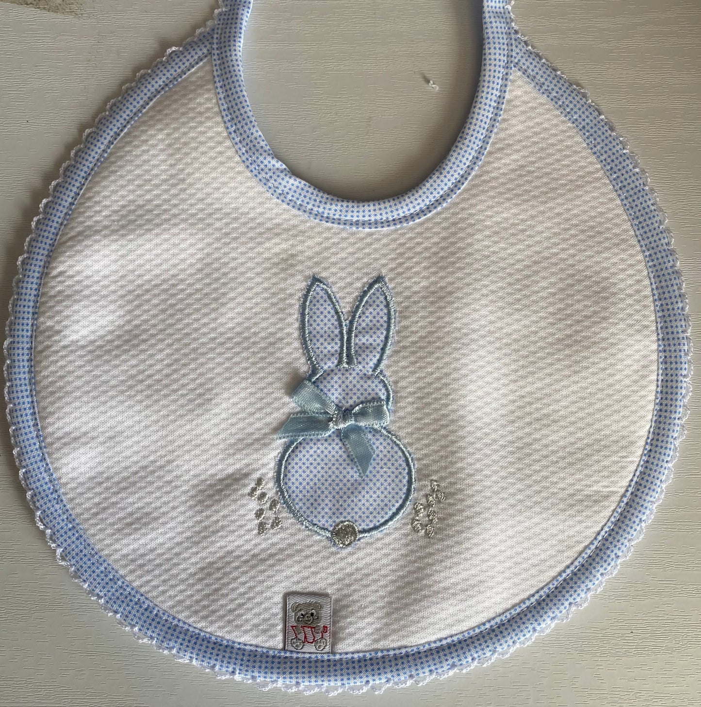 Bunny Embroidered Bibs - BAB5