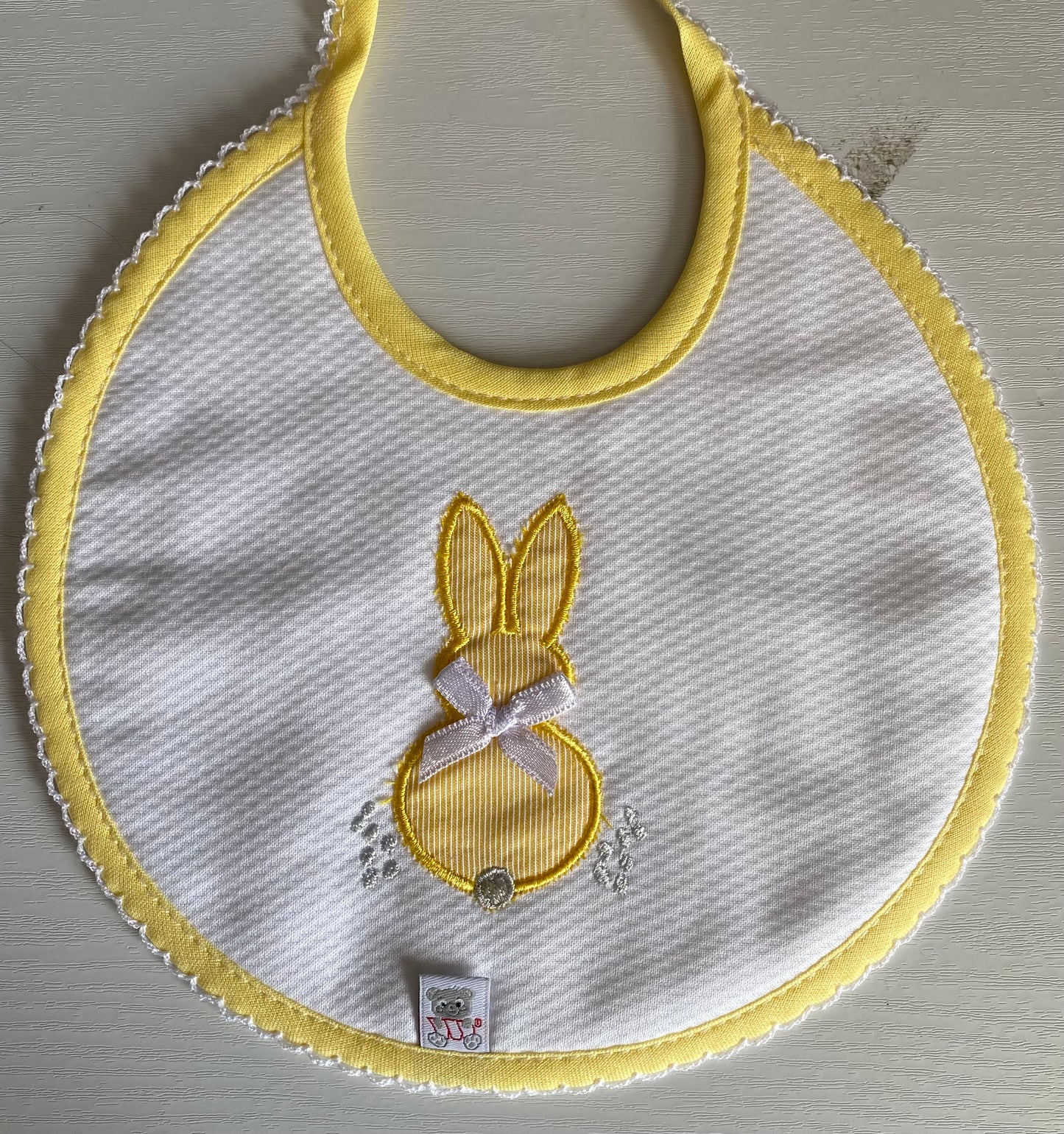Bunny Embroidered Bibs - BAB5
