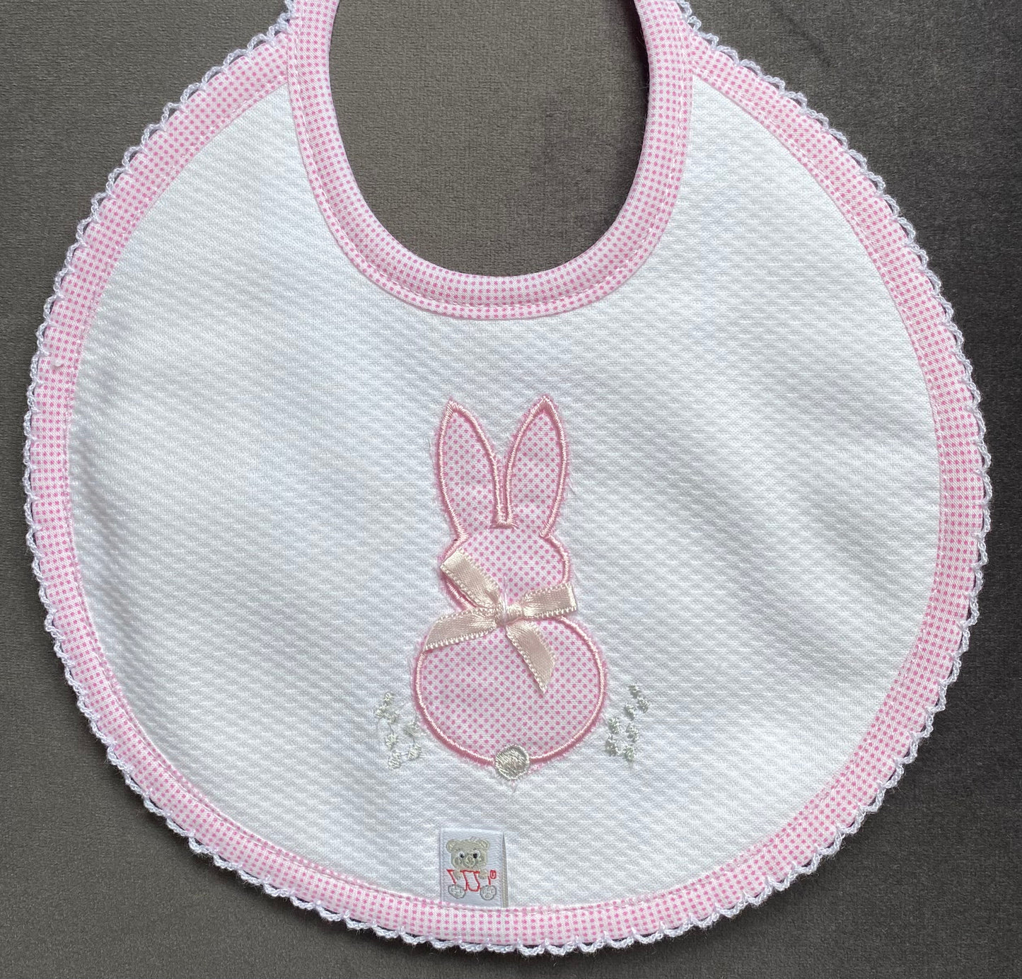 Bunny Embroidered Bibs - BAB5