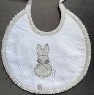 Bunny Embroidered Bibs - BAB5