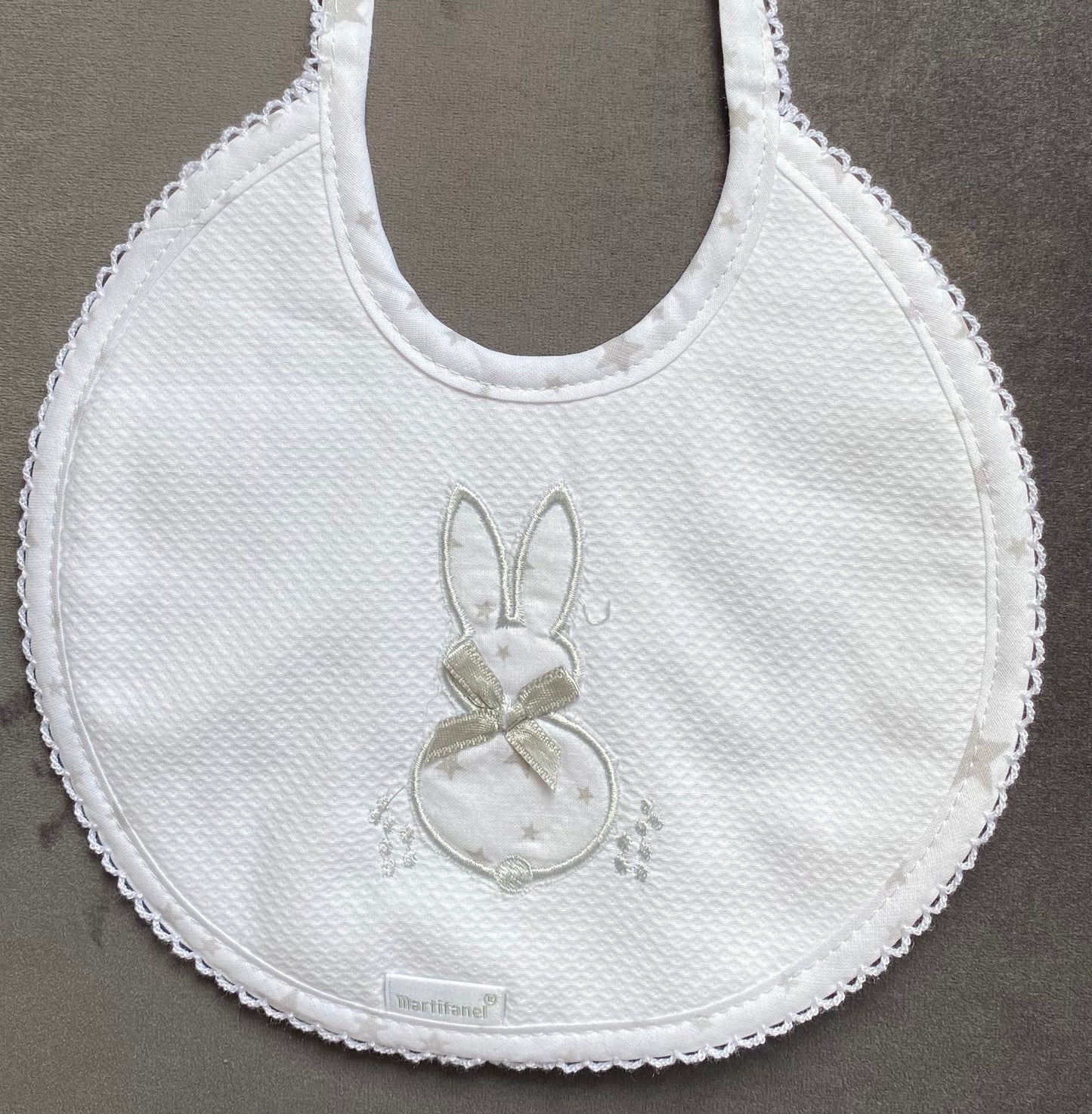 Bunny Embroidered Bibs - BAB5