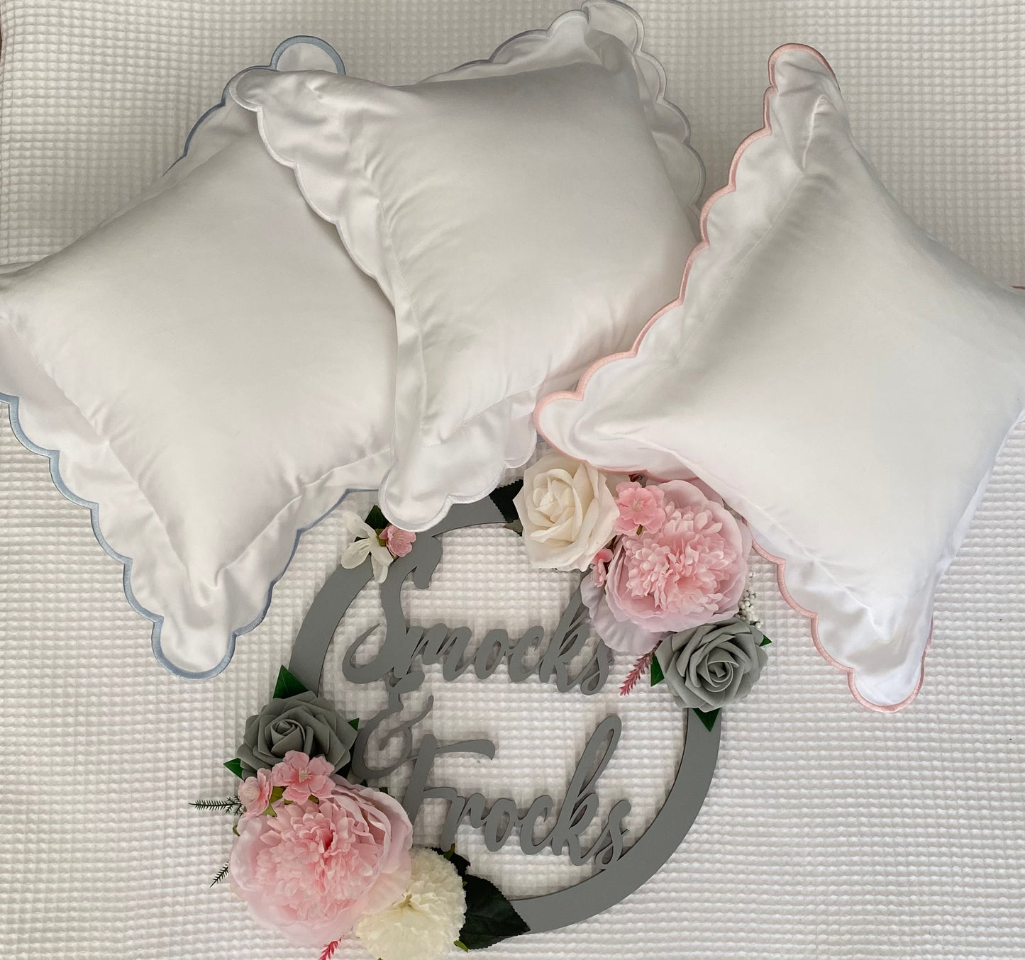 Mini Square Scallop Pillow