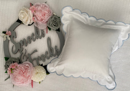 Mini Square Scallop Pillow
