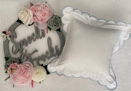 Mini Square Scallop Pillow