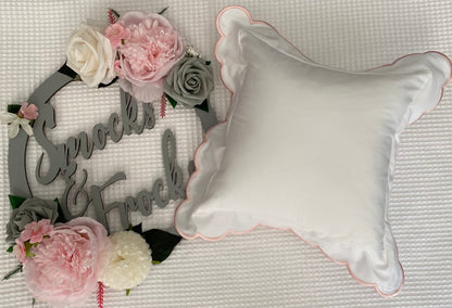 Mini Square Scallop Pillow