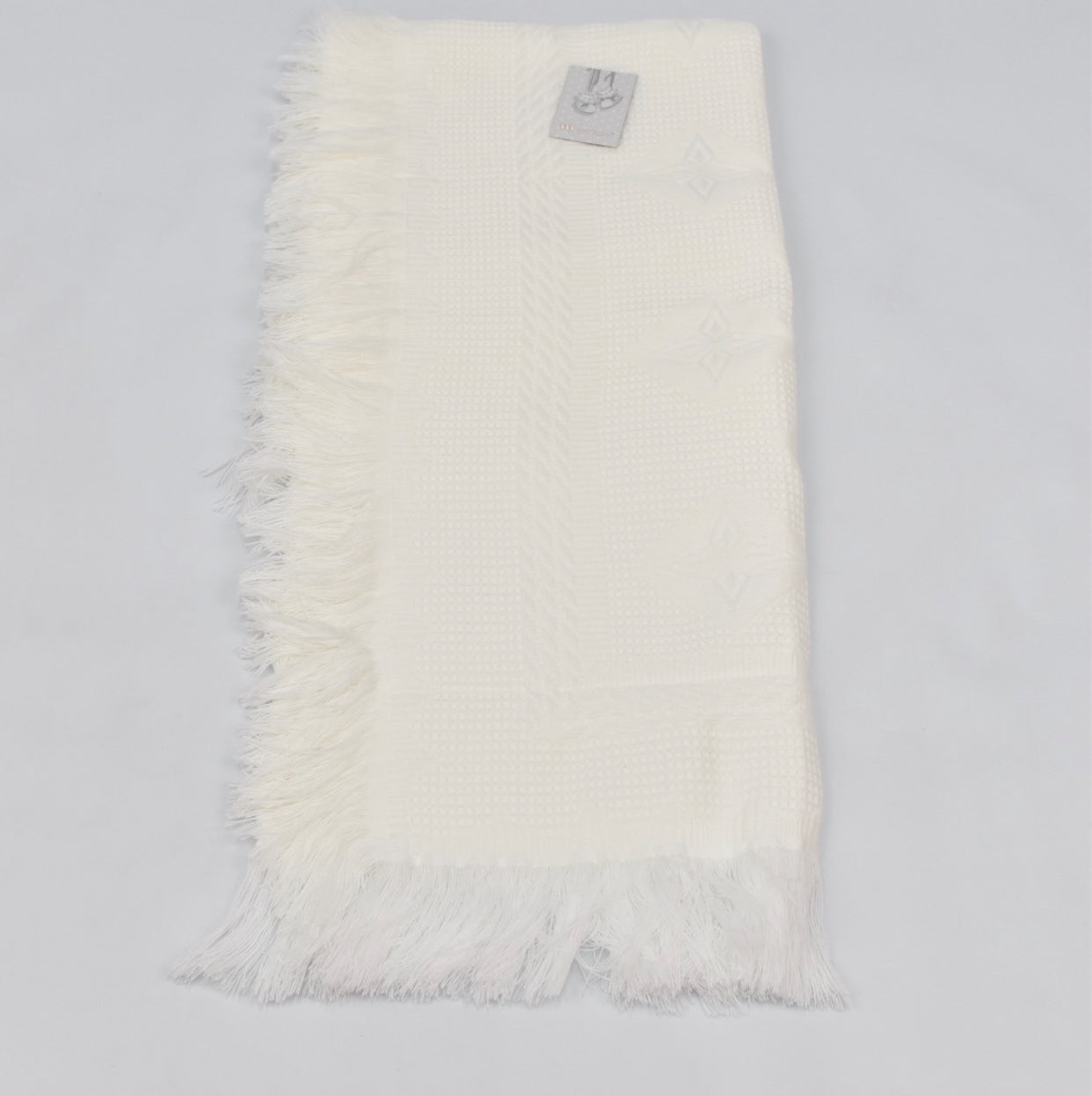 Baby Shawl with Frill and Diamond Detail