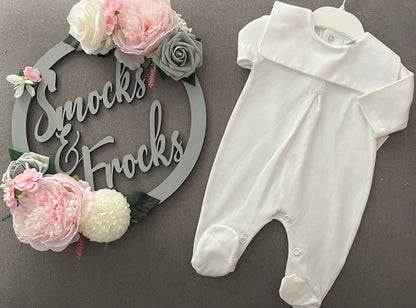 Cotton Babygrow with Square Collar - SG125
