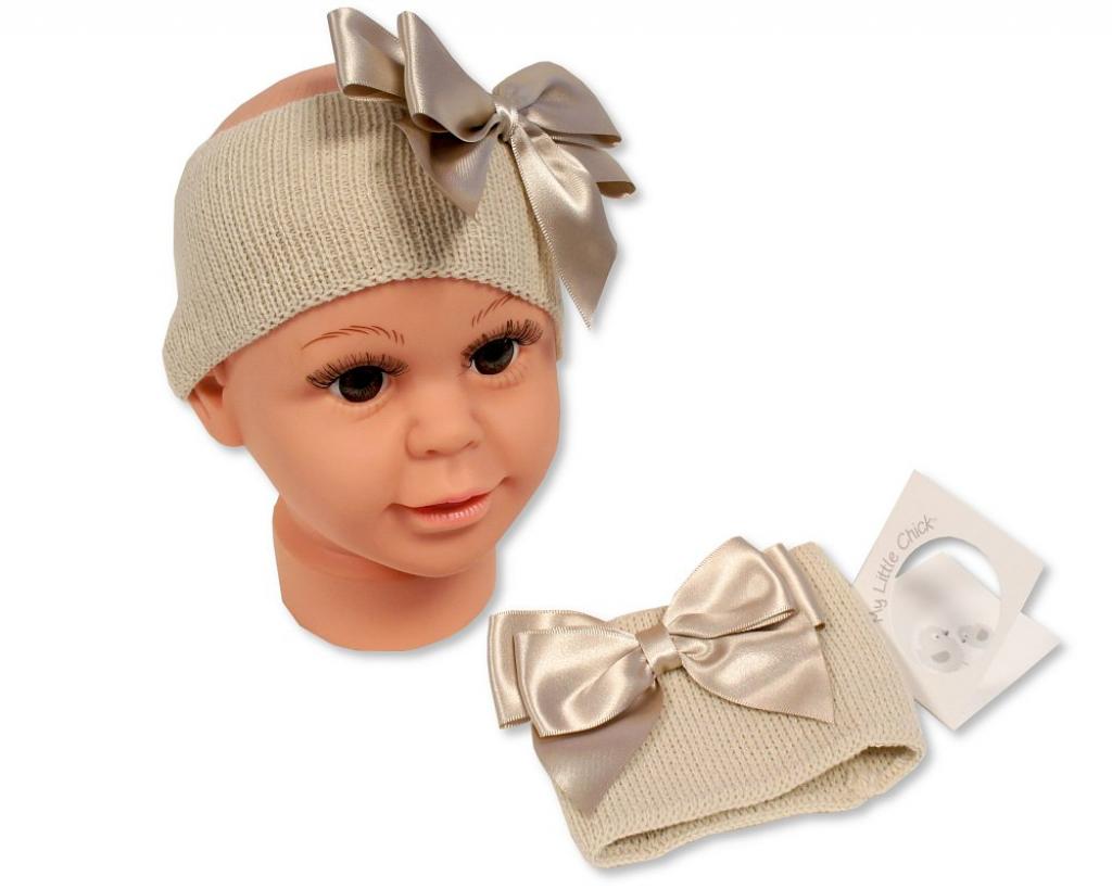 Girls Knitted Headband with Bow