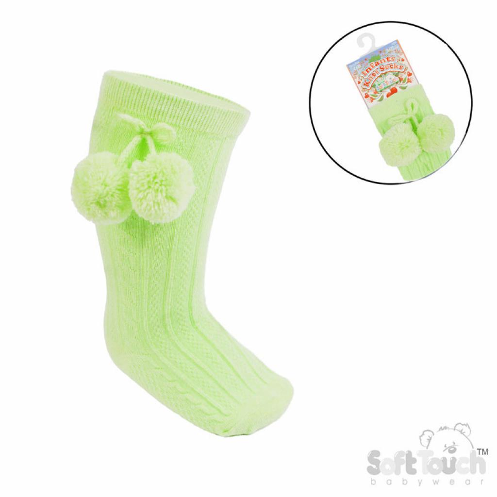 Knee High Pom Pom Socks