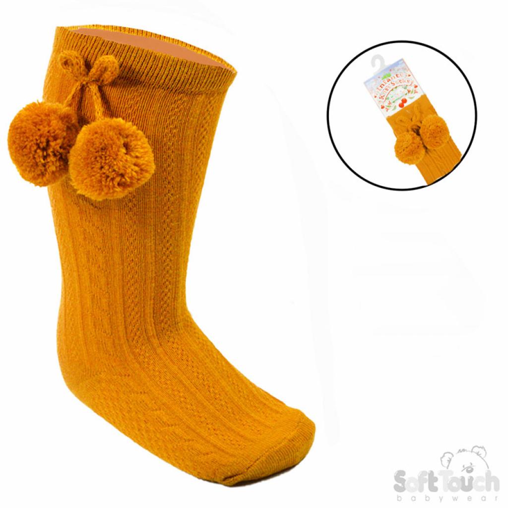 Knee High Pom Pom Socks