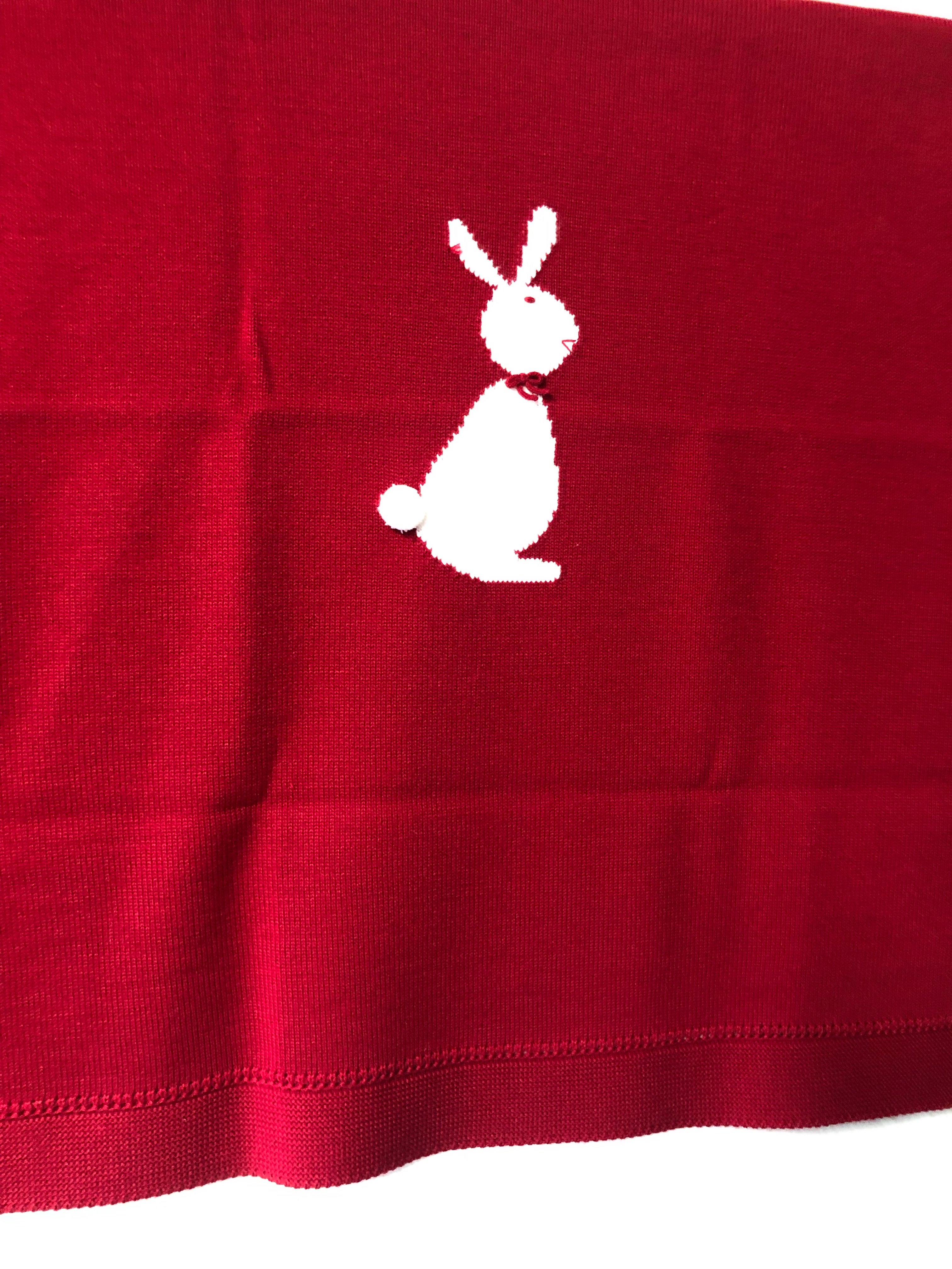 Granlei Fine Knitted Bunny Design Blankets