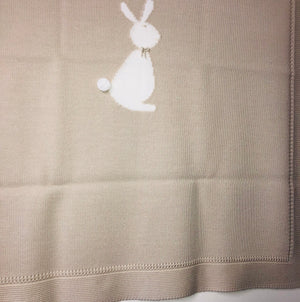 Granlei Fine Knitted Bunny Design Blankets