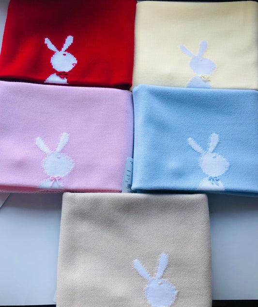 Granlei Fine Knitted Bunny Design Blankets