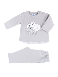 Grey Tracksuit with Dog Detail - 22CO-663