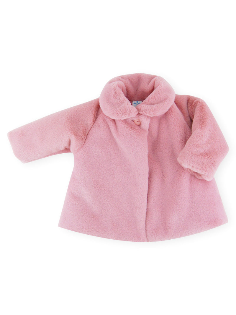 Sardon - Pink Faux Fur Coat - 022LA-623